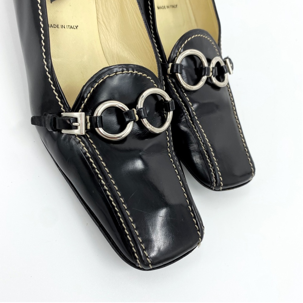 Y2K🖤PRADA- 1990’s Patent Leather Prada Loafers - Picture 2 of 10